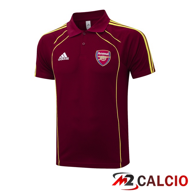 Maglie Calcio Personalizzate,Tute Calcio Squadre,Maglia Nazionale Italiana Calcio | Maglia Polo Arsenal Rosso 2025/2026