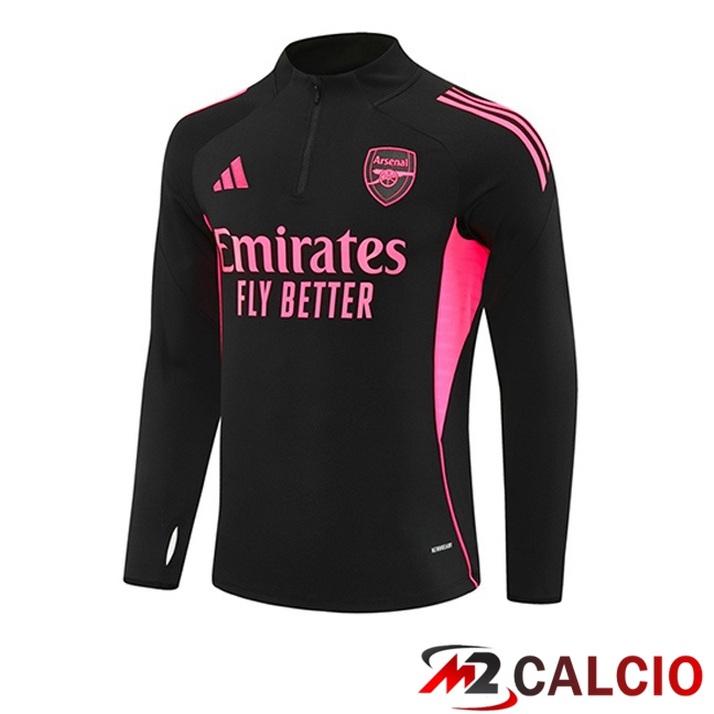 Maglie Calcio Personalizzate,Tute Calcio Squadre,Maglia Nazionale Italiana Calcio | Felpa Allenamento Arsenal Nero 2025/2026