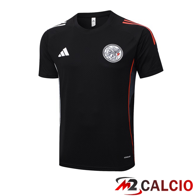Maglie Calcio Personalizzate,Tute Calcio Squadre,Maglia Nazionale Italiana Calcio | T Shirt Allenamento AFC Ajax Nero 2025/2026