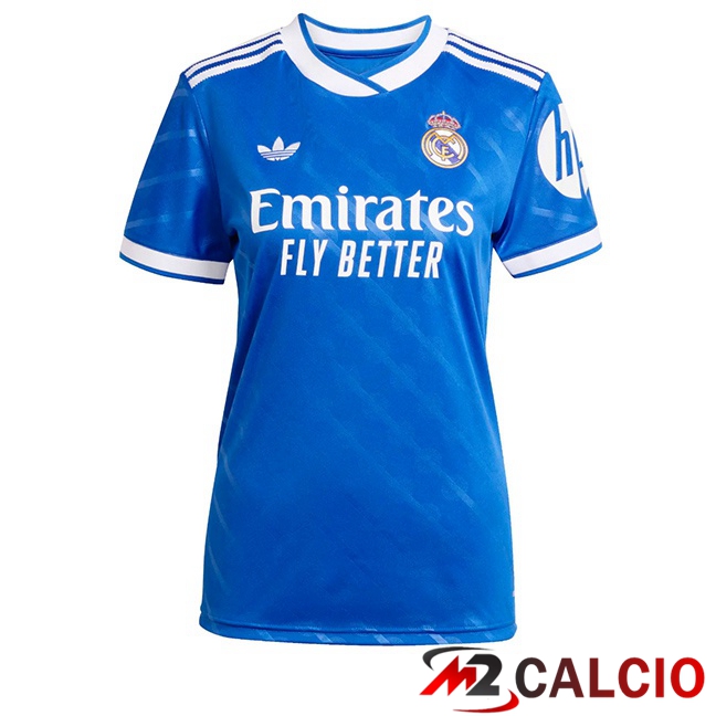 Maglie Calcio Personalizzate,Tute Calcio Squadre,Maglia Nazionale Italiana Calcio | Maglie Calcio Real Madrid Donna Terza Blu 2025/2026