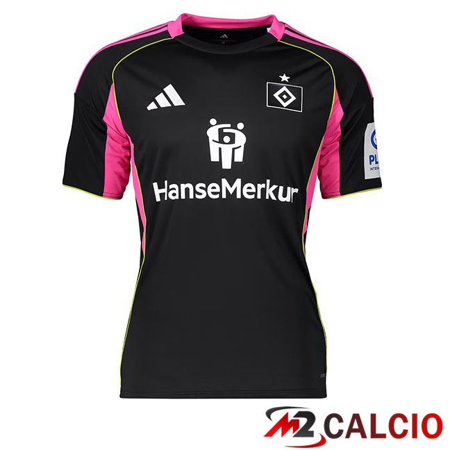 Maglie Calcio Personalizzate,Tute Calcio Squadre,Maglia Nazionale Italiana Calcio | Maglie Calcio Hamburger SV Terza Nero 2025/2026