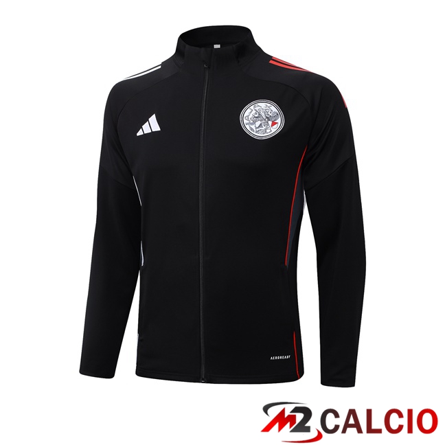 Maglie Calcio Personalizzate,Tute Calcio Squadre,Maglia Nazionale Italiana Calcio | Giacca Calcio AFC Ajax Nero 2025/2026