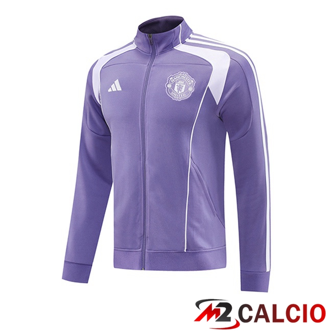 Maglie Calcio Personalizzate,Tute Calcio Squadre,Maglia Nazionale Italiana Calcio | Giacca Calcio Manchester United Viola 2025/2026
