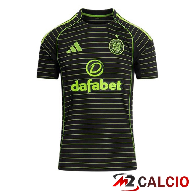 Maglie Calcio Personalizzate,Tute Calcio Squadre,Maglia Nazionale Italiana Calcio | Maglie Calcio Celtic FC Seconda Nero Verde 2025/2026