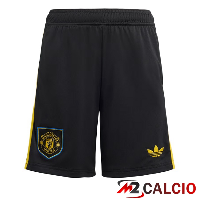 Maglie Calcio Personalizzate,Tute Calcio Squadre,Maglia Nazionale Italiana Calcio | Pantaloncini Calcio Manchester United Terza Nero 2025/2026