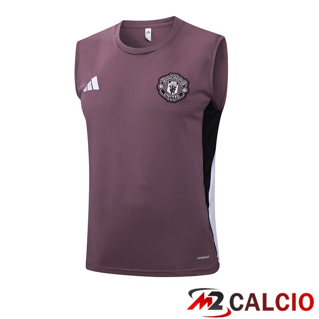 Maglie Calcio Personalizzate,Tute Calcio Squadre,Maglia Nazionale Italiana Calcio | Canotta Allenamento Manchester United Viola 2025/2026