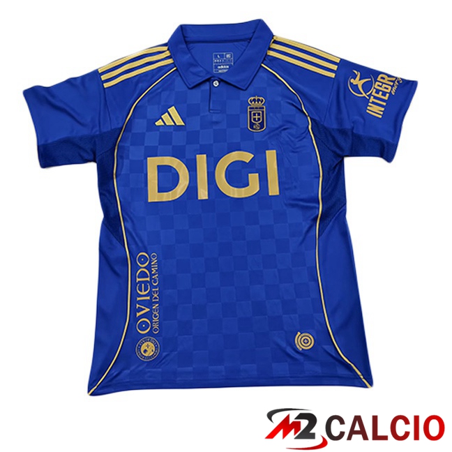 Maglie Calcio Personalizzate,Tute Calcio Squadre,Maglia Nazionale Italiana Calcio | Maglie Calcio Real Oviedo Prima Blu 2025/2026