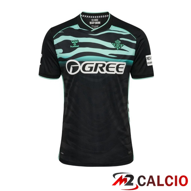 Maglie Calcio Personalizzate,Tute Calcio Squadre,Maglia Nazionale Italiana Calcio | Maglie Calcio Real Betis Terza Nero 2025/2026