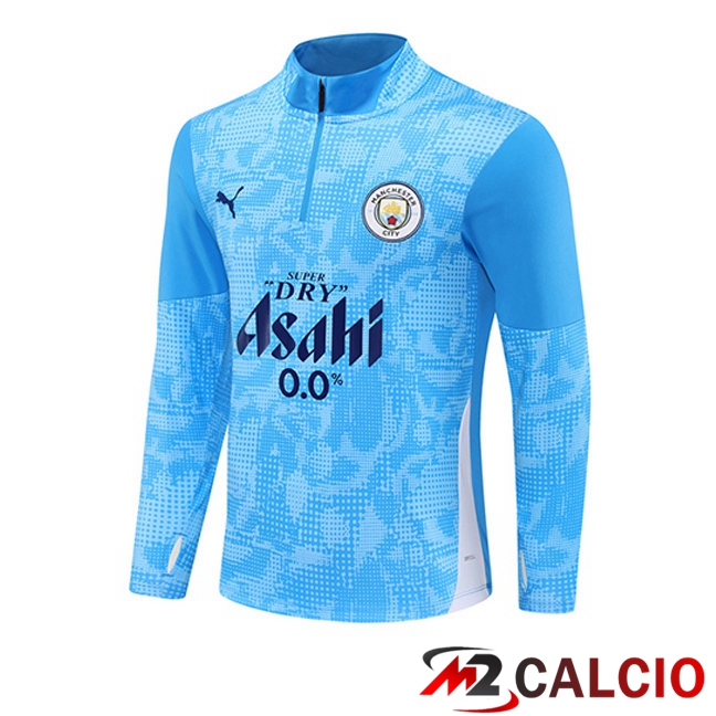 Maglie Calcio Personalizzate,Tute Calcio Squadre,Maglia Nazionale Italiana Calcio | Felpa Allenamento Manchester City Blu 2025/2026