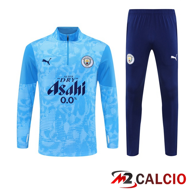 Maglie Calcio Personalizzate,Tute Calcio Squadre,Maglia Nazionale Italiana Calcio | Insieme Tuta Calcio Manchester City Blu 2025/2026