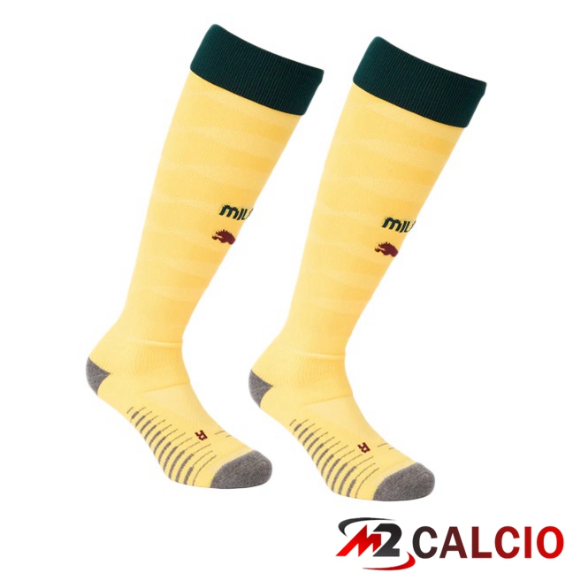 Maglie Calcio Personalizzate,Tute Calcio Squadre,Maglia Nazionale Italiana Calcio | Calzini Calcio AC Milan Terza Giallo 2025/2026