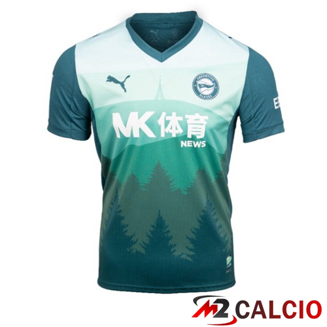 Maglie Calcio Personalizzate,Tute Calcio Squadre,Maglia Nazionale Italiana Calcio | Maglie Calcio Deportivo Alaves Terza Verde 2025/2026