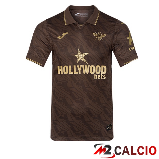 Maglie Calcio Personalizzate,Tute Calcio Squadre,Maglia Nazionale Italiana Calcio | Maglie Calcio Brentford FC Seconda Marrone 2025/2026