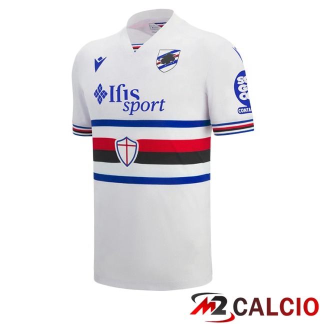 Maglie Calcio Personalizzate,Tute Calcio Squadre,Maglia Nazionale Italiana Calcio | Maglie Calcio UC Sampdoria Seconda Bianco 2025/2026