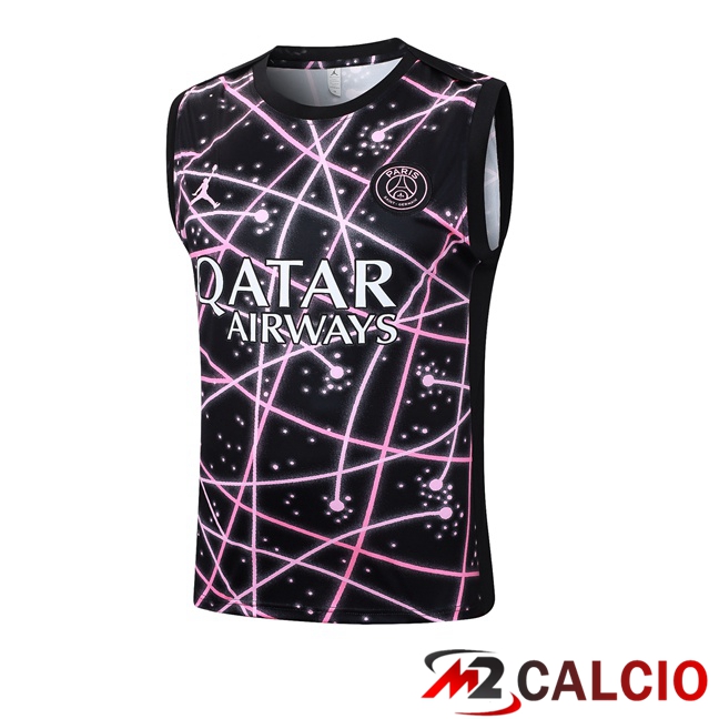 Maglie Calcio Personalizzate,Tute Calcio Squadre,Maglia Nazionale Italiana Calcio | Canotta Allenamento Jordan Paris PSG Nero 2025/2026