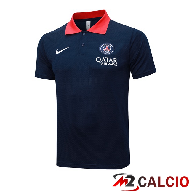 Maglie Calcio Personalizzate,Tute Calcio Squadre,Maglia Nazionale Italiana Calcio | Maglia Polo Paris PSG Blu Reale 2025/2026