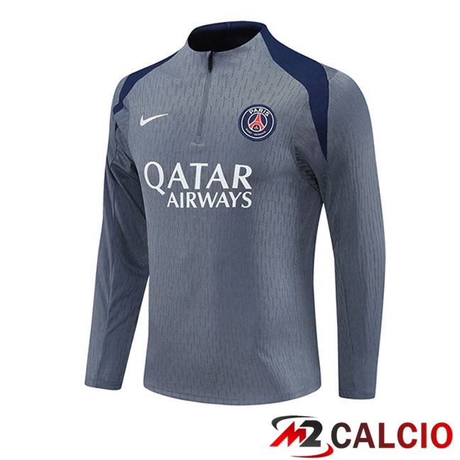 Maglie Calcio Personalizzate,Tute Calcio Squadre,Maglia Nazionale Italiana Calcio | Felpa Allenamento Paris PSG Grigio 2025/2026