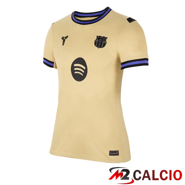 Maglie Calcio Personalizzate,Tute Calcio Squadre,Maglia Nazionale Italiana Calcio | Maglie Calcio FC Barcellona Donna Seconda Giallo 2025/2026