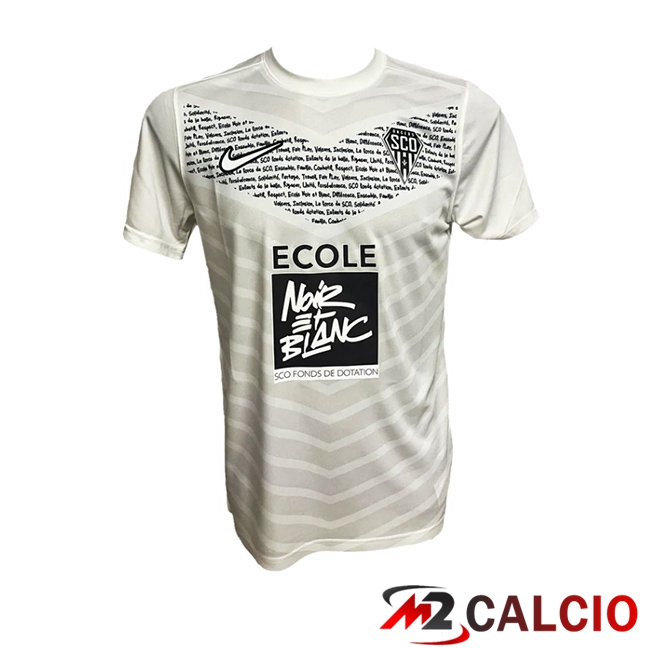 Maglie Calcio Personalizzate,Tute Calcio Squadre,Maglia Nazionale Italiana Calcio | Maglie Calcio Angers SCO Seconda Bianco 2025/2026