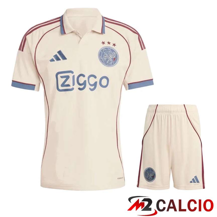 Maglie Calcio Personalizzate,Tute Calcio Squadre,Maglia Nazionale Italiana Calcio | Insieme Maglie Calcio AFC Ajax Terza + Pantaloncini 2025/2026