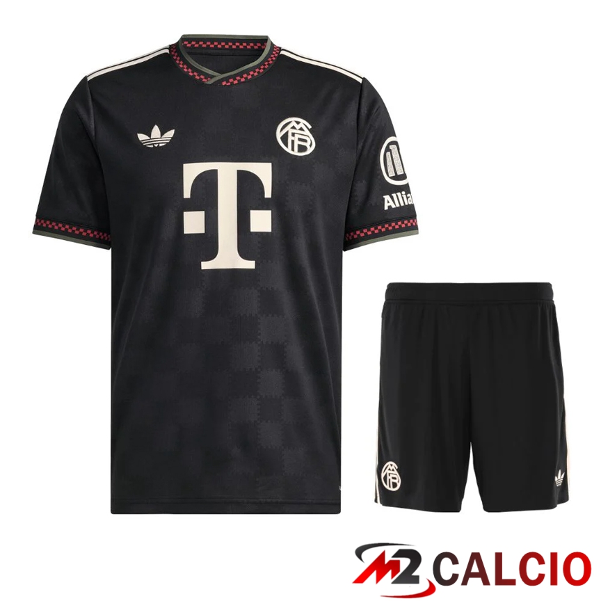 Maglie Calcio Personalizzate,Tute Calcio Squadre,Maglia Nazionale Italiana Calcio | Insieme Maglie Calcio Bayern Monaco Terza + Pantaloncini 2025/2025