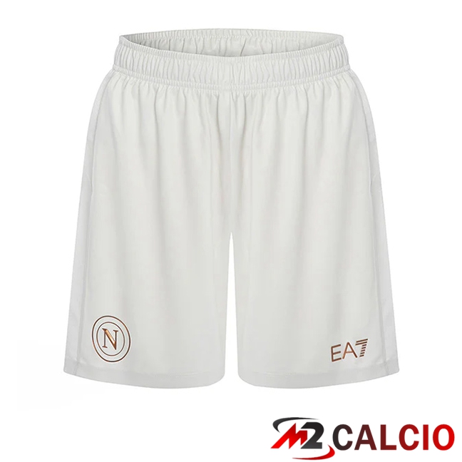 Maglie Calcio Personalizzate,Tute Calcio Squadre,Maglia Nazionale Italiana Calcio | Pantaloncini Calcio SSC Napoli Seconda Bianco 2025/2026