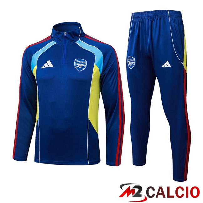 Maglie Calcio Personalizzate,Tute Calcio Squadre,Maglia Nazionale Italiana Calcio | Insieme Tuta Calcio Arsenal Blu 2025/2026
