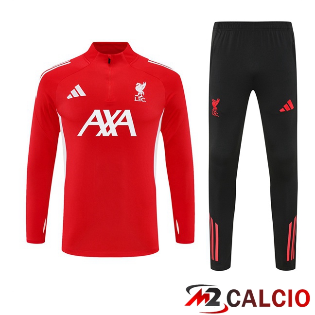 Maglie Calcio Personalizzate,Tute Calcio Squadre,Maglia Nazionale Italiana Calcio | Insieme Tuta Calcio FC Liverpool Rosso 2025/2026