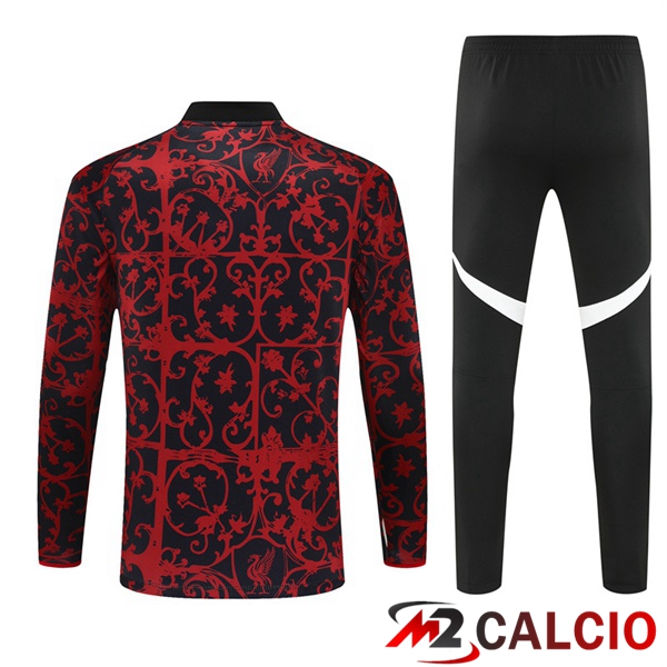 Insieme Tuta Calcio FC Liverpool Nero Rosso 2025/2026