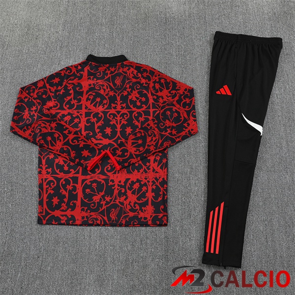 Insieme Tuta Calcio FC Liverpool Nero Rosso 2025/2026