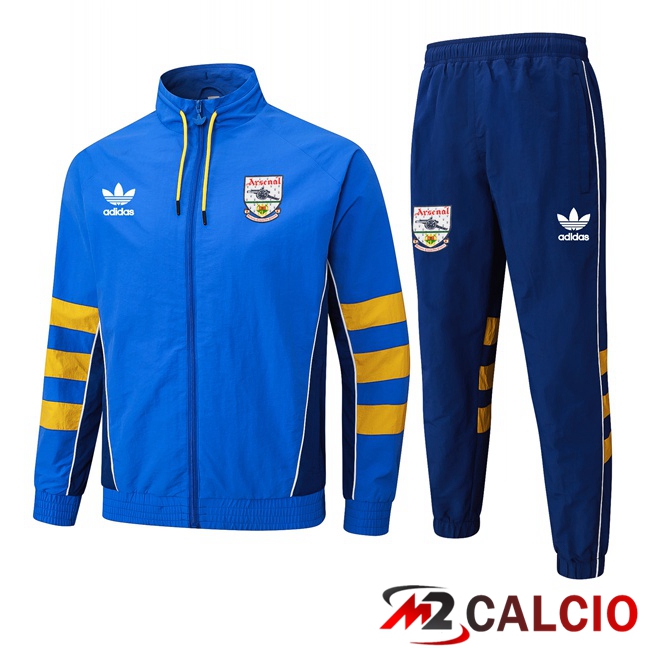 Maglie Calcio Personalizzate,Tute Calcio Squadre,Maglia Nazionale Italiana Calcio | Insieme Tuta Calcio - Giacca Arsenal Blu 2025/2026