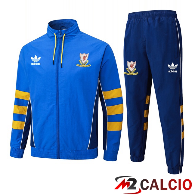 Maglie Calcio Personalizzate,Tute Calcio Squadre,Maglia Nazionale Italiana Calcio | Insieme Tuta Calcio - Giacca FC Liverpool Blu 2025/2026