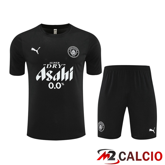 Maglie Calcio Personalizzate,Tute Calcio Squadre,Maglia Nazionale Italiana Calcio | Insieme T Shirt Allenamento Manchester United + Pantaloncini Nero 2025/2026