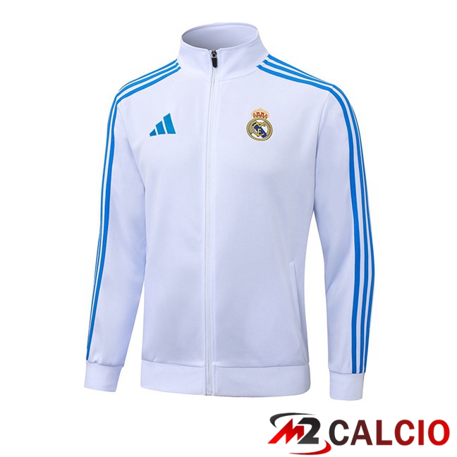 Maglie Calcio Personalizzate,Tute Calcio Squadre,Maglia Nazionale Italiana Calcio | Giacca Calcio Real Madrid Bianco 2025/2026
