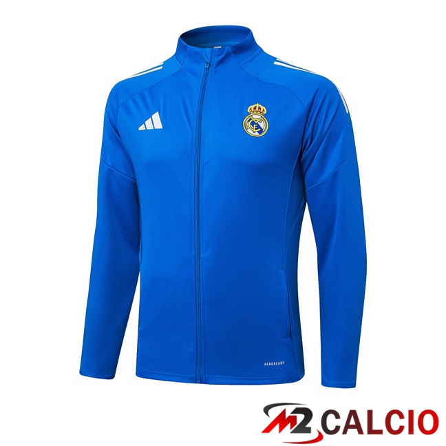 Maglie Calcio Personalizzate,Tute Calcio Squadre,Maglia Nazionale Italiana Calcio | Giacca Calcio Real Madrid Blu 2025/2026