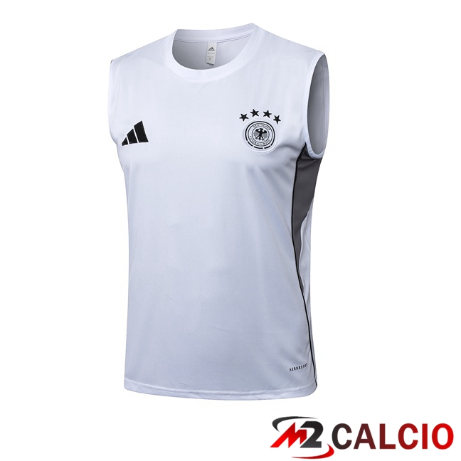 Maglie Calcio Personalizzate,Tute Calcio Squadre,Maglia Nazionale Italiana Calcio | Canotta Allenamento Germania Bianco 2025/2026