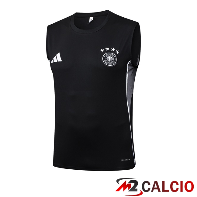 Maglie Calcio Personalizzate,Tute Calcio Squadre,Maglia Nazionale Italiana Calcio | Canotta Allenamento Germania Nero 2025/2026