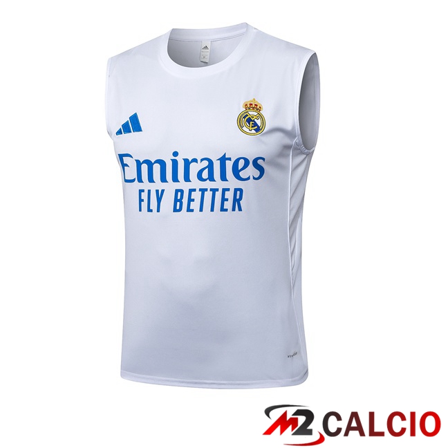 Maglie Calcio Personalizzate,Tute Calcio Squadre,Maglia Nazionale Italiana Calcio | Canotta Allenamento Real Madrid Bianco 2025/2026