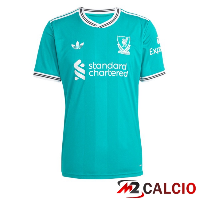 Maglie Calcio Personalizzate,Tute Calcio Squadre,Maglia Nazionale Italiana Calcio | Maglie Calcio FC Liverpool Terza Verde 2025/2026