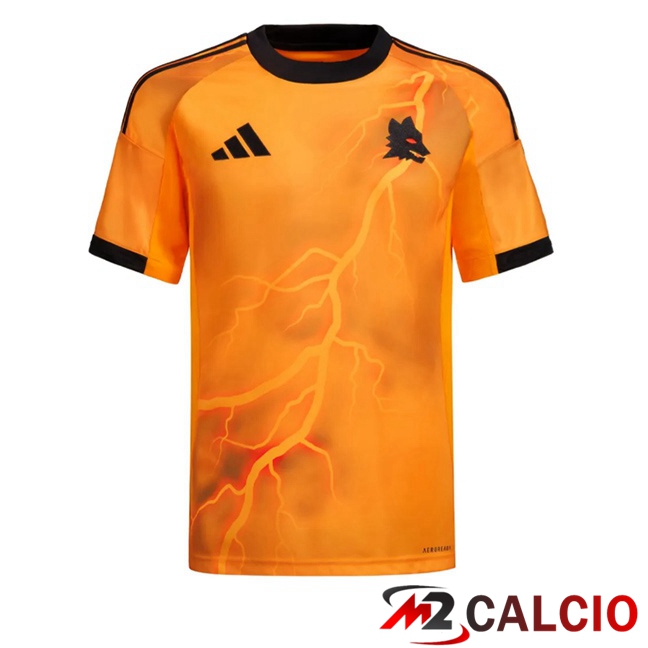 Maglie Calcio Personalizzate,Tute Calcio Squadre,Maglia Nazionale Italiana Calcio | Maglie Calcio AS Roma Seconda Giallo 2025/2026