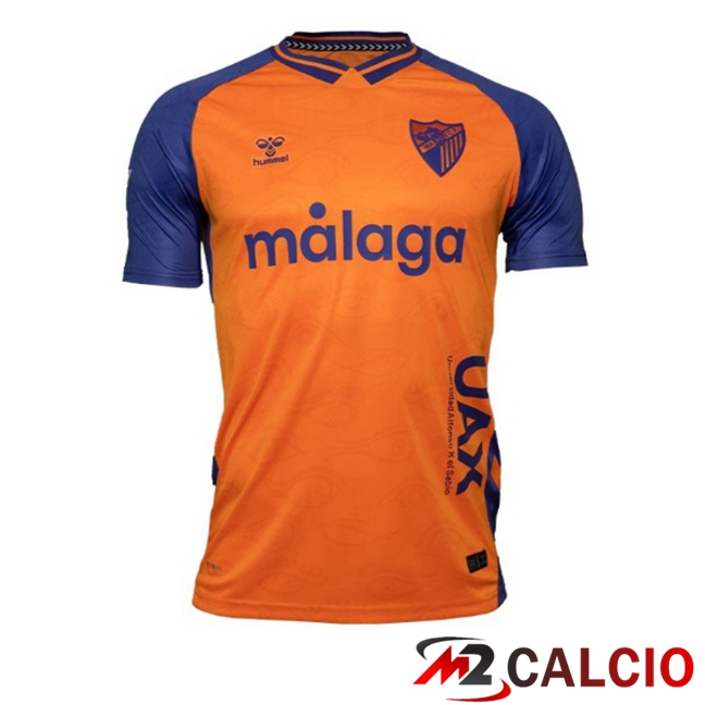Maglie Calcio Personalizzate,Tute Calcio Squadre,Maglia Nazionale Italiana Calcio | Maglie Calcio Málaga Terza Arancia 2025/2026