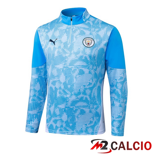 Maglie Calcio Personalizzate,Tute Calcio Squadre,Maglia Nazionale Italiana Calcio | Felpa Allenamento Manchester City Blu 2025/2026