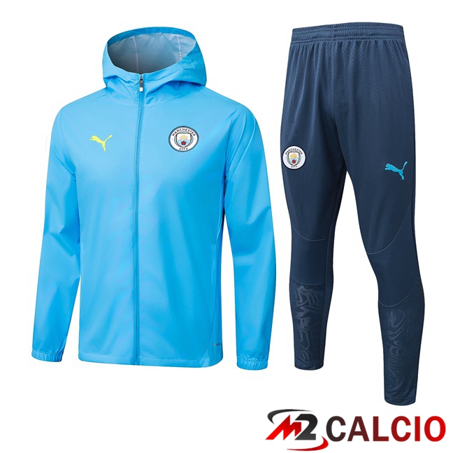 Maglie Calcio Personalizzate,Tute Calcio Squadre,Maglia Nazionale Italiana Calcio | Tuta Calcio - Giacca A Vento Manchester City Blu 2025/2026