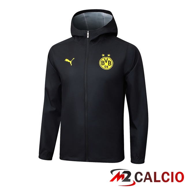 Maglie Calcio Personalizzate,Tute Calcio Squadre,Maglia Nazionale Italiana Calcio | Giacca A Vento Dortmund BVB Nero 2025/2026