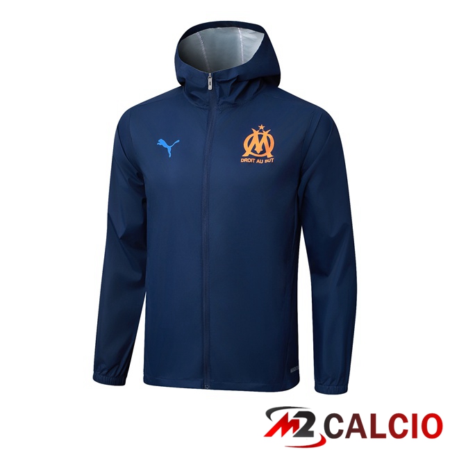 Maglie Calcio Personalizzate,Tute Calcio Squadre,Maglia Nazionale Italiana Calcio | Giacca A Vento Marsiglia OM Blu Reale 2025/2026