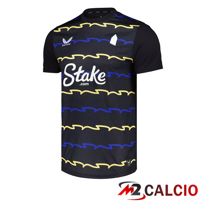 Maglie Calcio Personalizzate,Tute Calcio Squadre,Maglia Nazionale Italiana Calcio | Maglie Calcio Everton Terza Nero 2025/2026