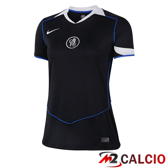 Maglie Calcio Personalizzate,Tute Calcio Squadre,Maglia Nazionale Italiana Calcio | Maglie Calcio Chelsea Donna Terza 2025/2026