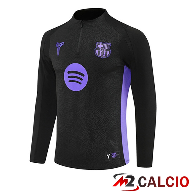Maglie Calcio Personalizzate,Tute Calcio Squadre,Maglia Nazionale Italiana Calcio | Felpa Allenamento FC Barcellona Nero 2025/2026