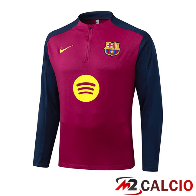 Maglie Calcio Personalizzate,Tute Calcio Squadre,Maglia Nazionale Italiana Calcio | Felpa Allenamento FC Barcellona Rosso Blu Reale 2025/2026