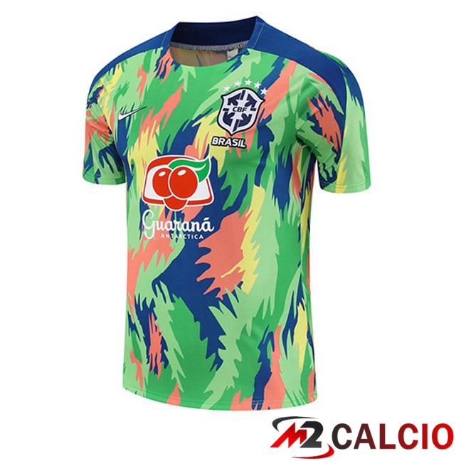 T Shirt Allenamento Brasile Verde 2025/2026